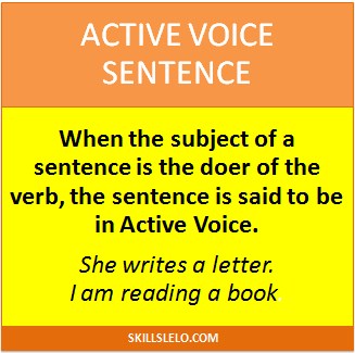 active voice example and meaning
