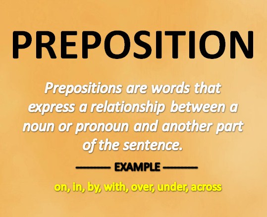 preposition meaning