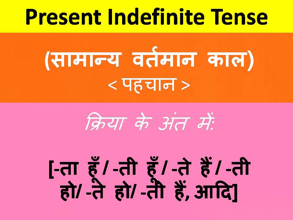 Present Indefinite Tense Examples Rules Hindi To My XXX Hot Girl