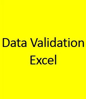 Data Validation Excel for Fast & Error Free Data Entry