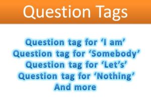Question tag in English-How to make question tags for sentences