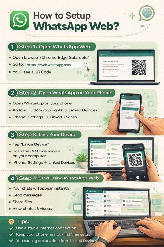 web whatsapp login step by step